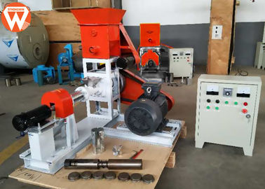 Dry Type Floating Fish Feed Extruder , High Efficiency 15KW Fish Pellet Extruder