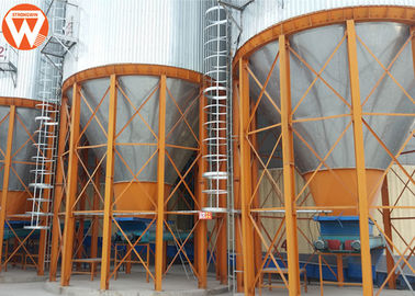 Chicken Farm Auxiliary Equipment Feed Hopper Silo For Poultry House Feed Line