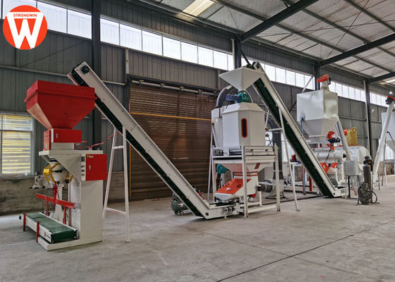 1.5T/H Chicken Cattle Poultry Pellet Feed Plant 380V