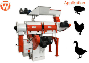 Single Layer Conditioner Poultry Feed Pellet Making Machine 1.5 - 2.5t/H Capacity