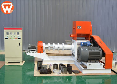 Feeding 1.1kw Fish Feed Extruder Machine 600KG/H Per Hour Shrimp Weight 1880kg