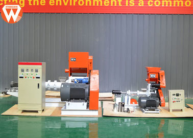 Feeding 1.1kw Fish Feed Extruder Machine 600KG/H Per Hour Shrimp Weight 1880kg