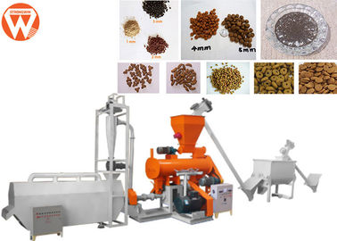 Modulator Steam Fish Feed Extruder Machine , Control Shrimp Floating Fish Feed Machine